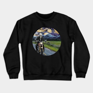 BIKER SKELETON Crewneck Sweatshirt